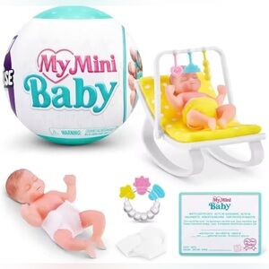 My Mini Baby Doll Set with Yellow Rocker